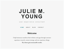 Tablet Screenshot of juliemyoung.com